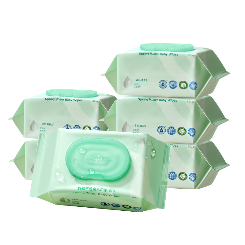 مناديل مبللة بمياه الينابيع الساخنة من جي بي، 80 منديلًا * 12 عبوة