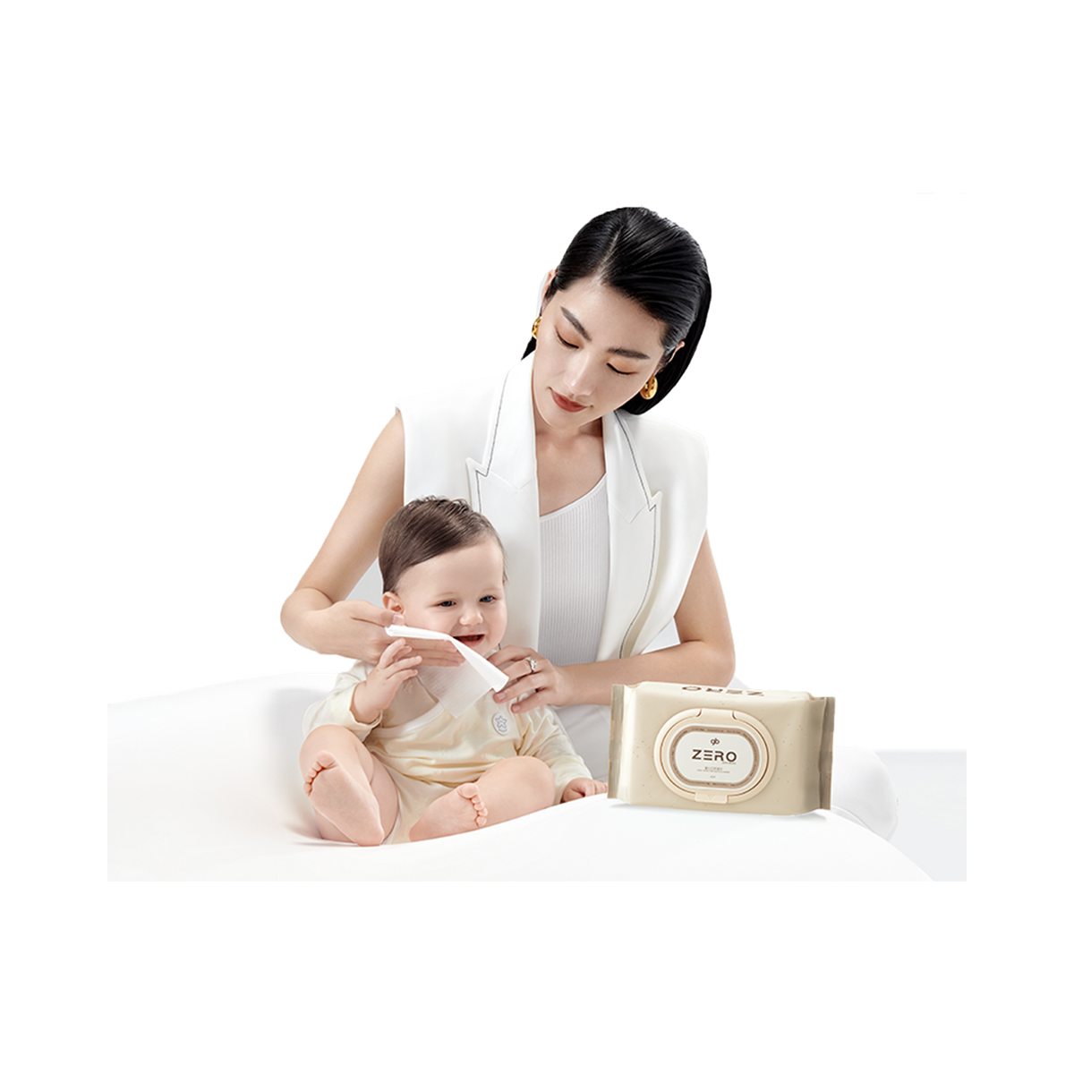 مناديل جي بي زيرو المبللة للفم واليدين للأطفال
