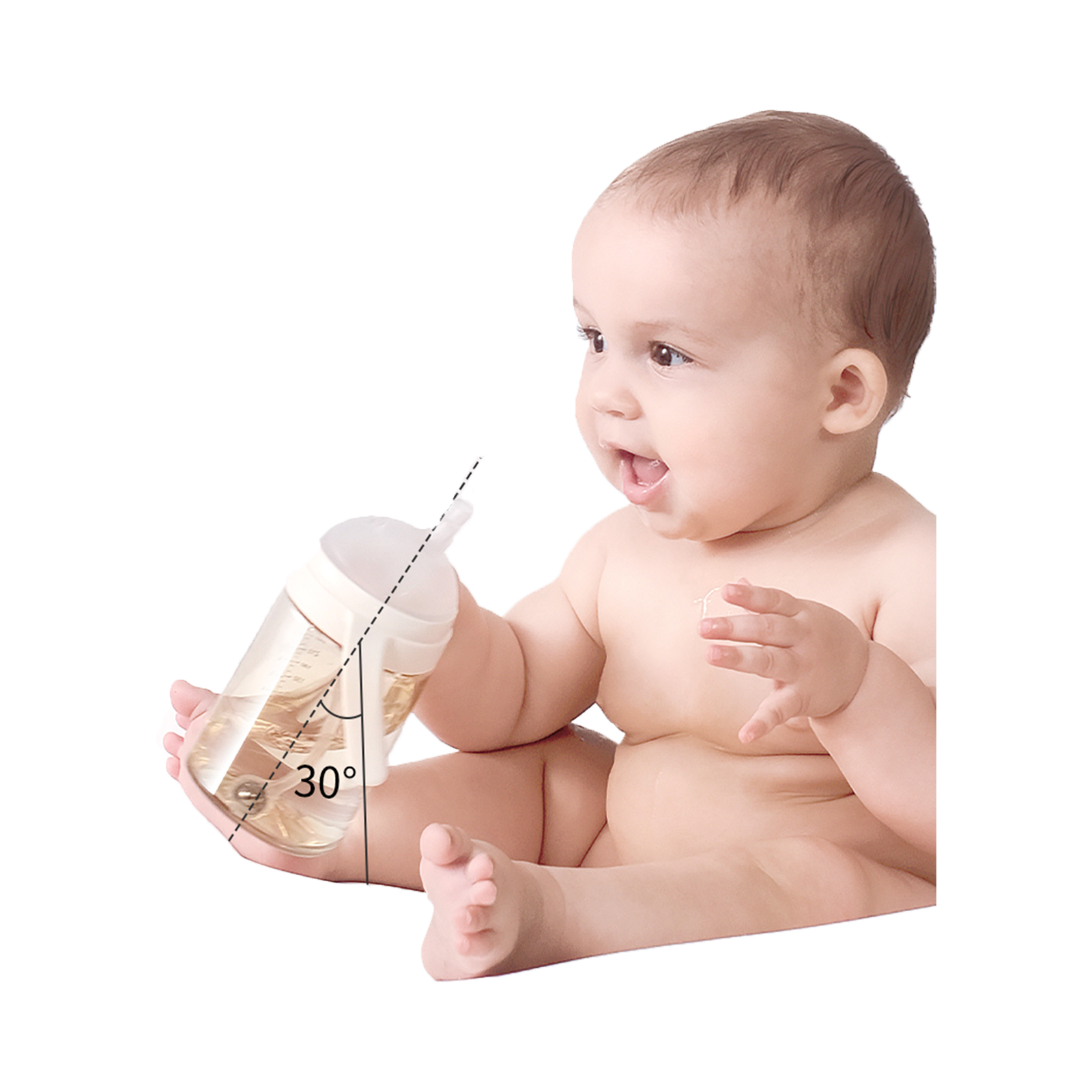 زجاجة رضاعة مضادة للمغص من مادة PPSU