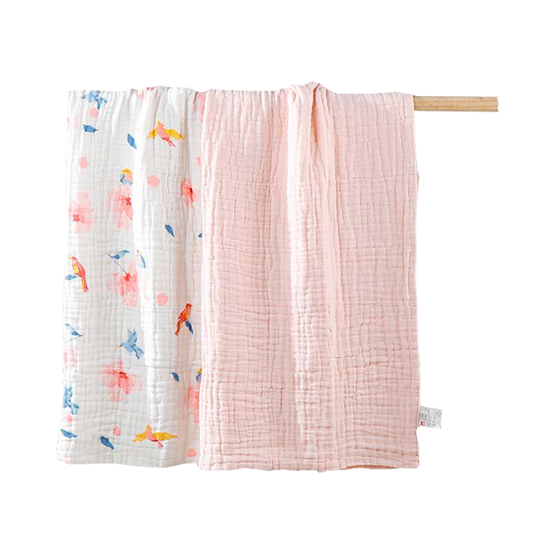 بطانية أطفال من الشاش القطني مكونة من 6 طبقات من جي بي، عبوة من قطعتين