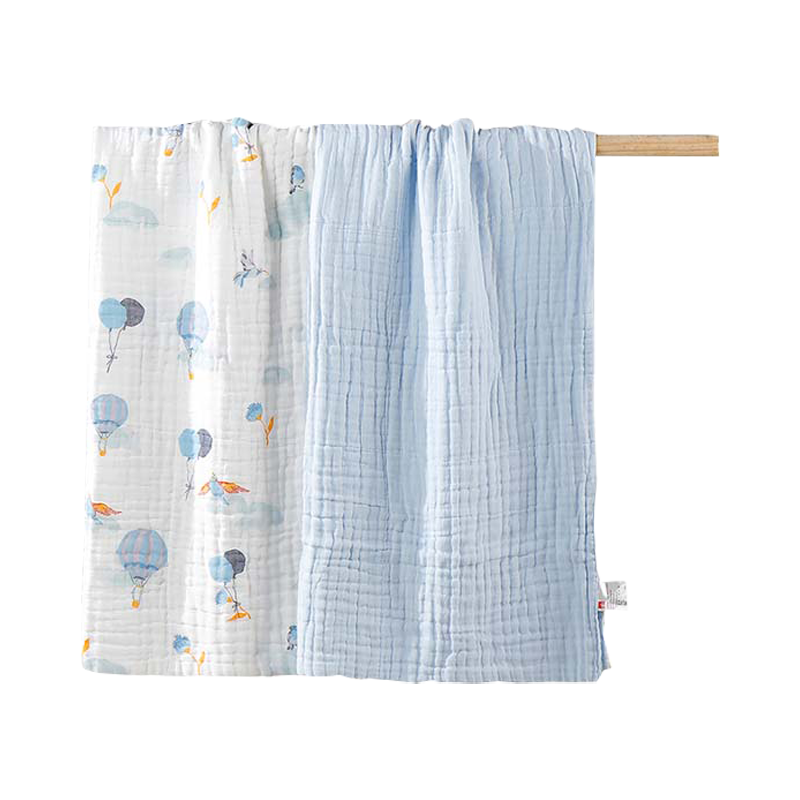 بطانية أطفال من الشاش القطني مكونة من 6 طبقات من جي بي، عبوة من قطعتين