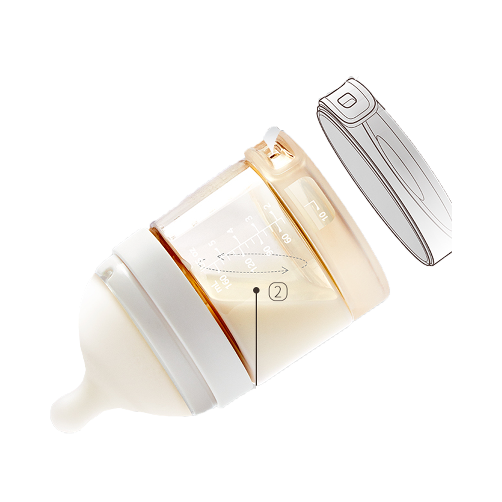 زجاجة رضاعة مضادة للمغص من مادة PPSU