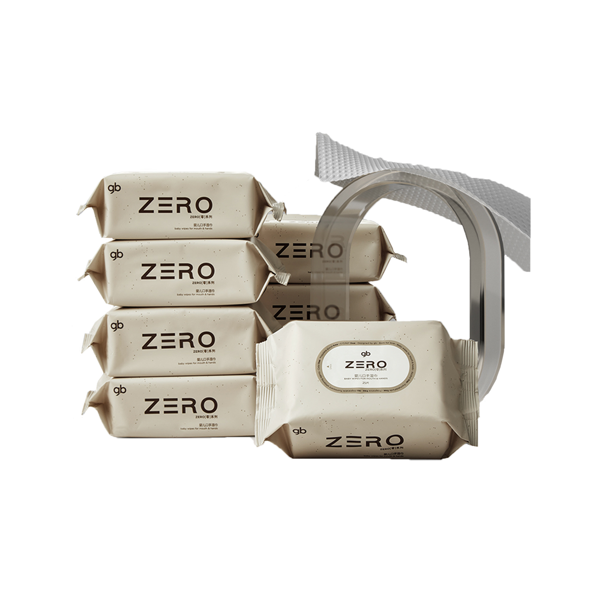 مناديل جي بي زيرو المبللة للفم واليدين للأطفال