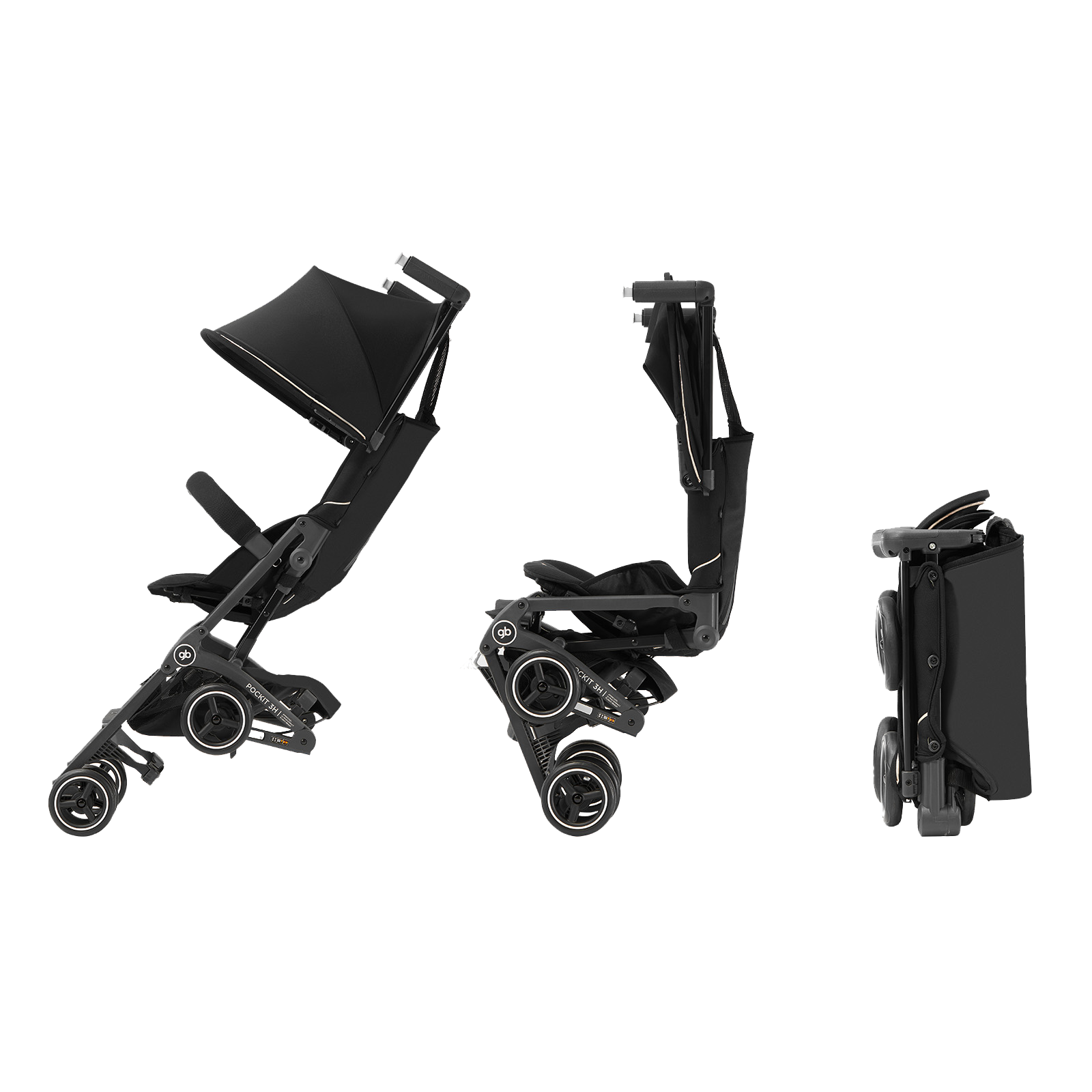gb Pockit 3H Stroller, Compact and foldable, All terrains