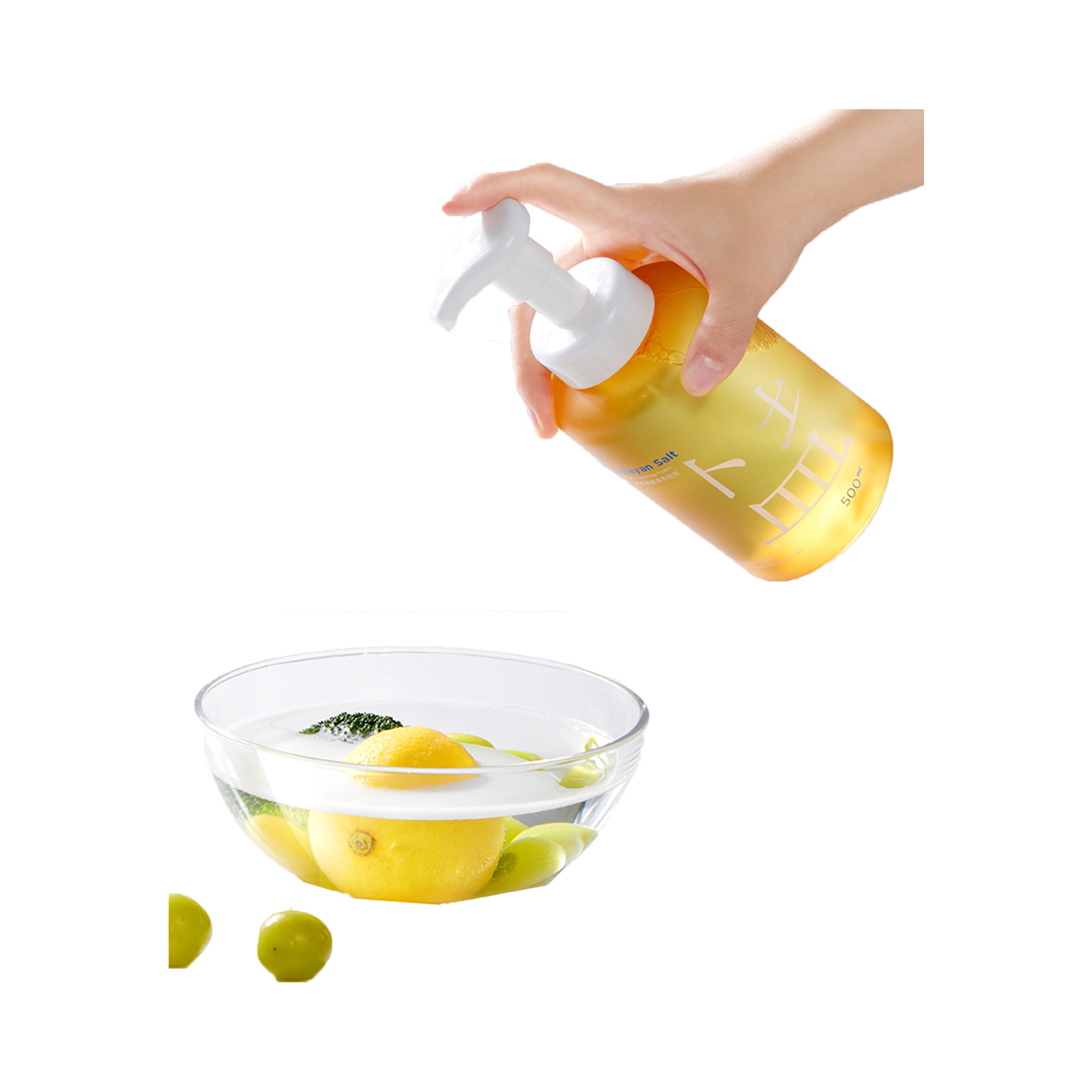 ملح الهيمالايا، منظف الفواكه والخضراوات والزجاجات