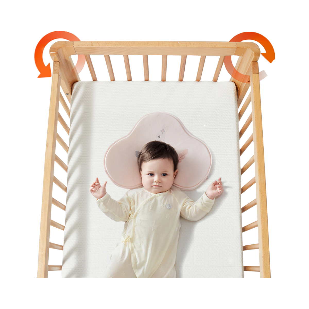 gb Natural Beech Wood Crib MC6000