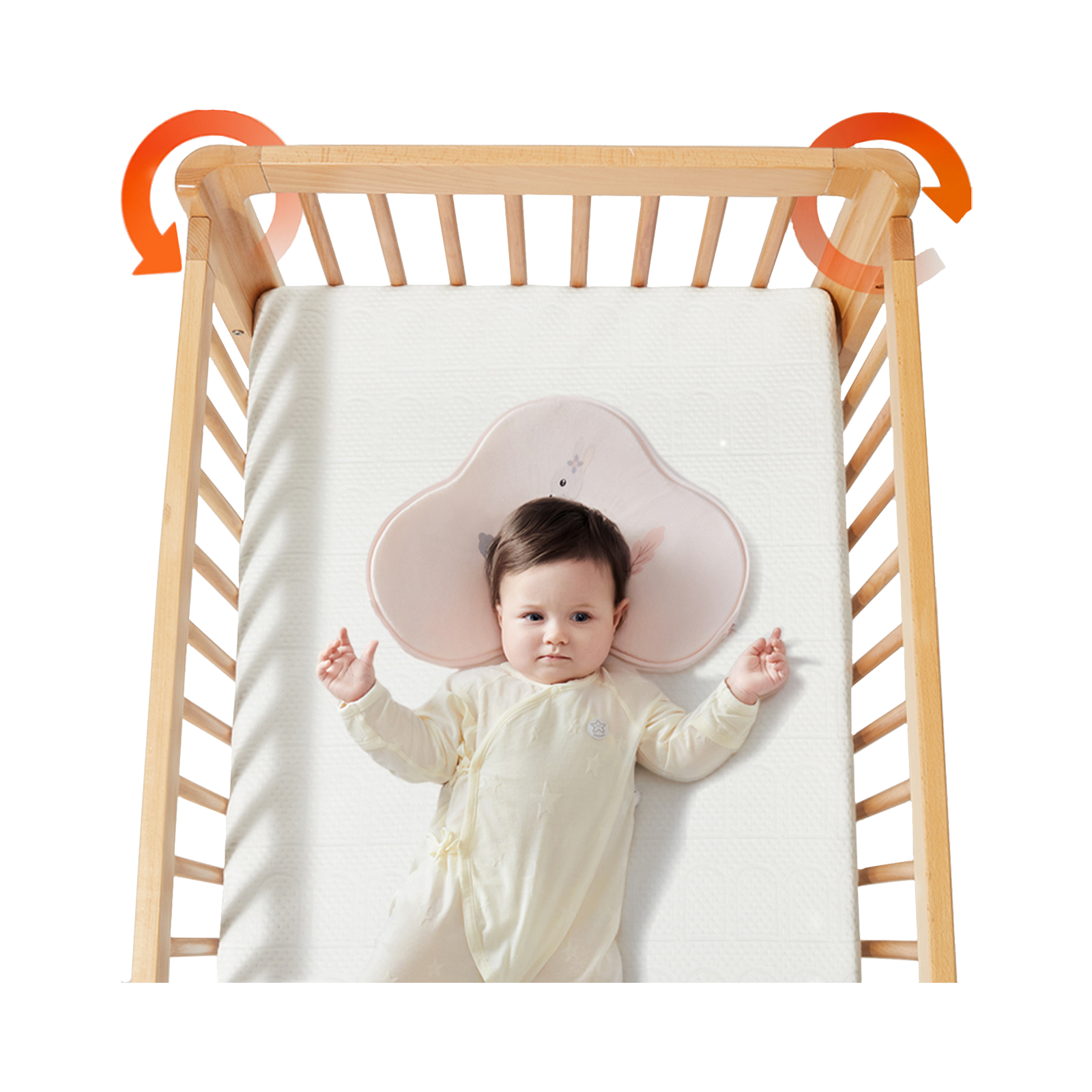 gb Natural Beech Wood Crib MC6000