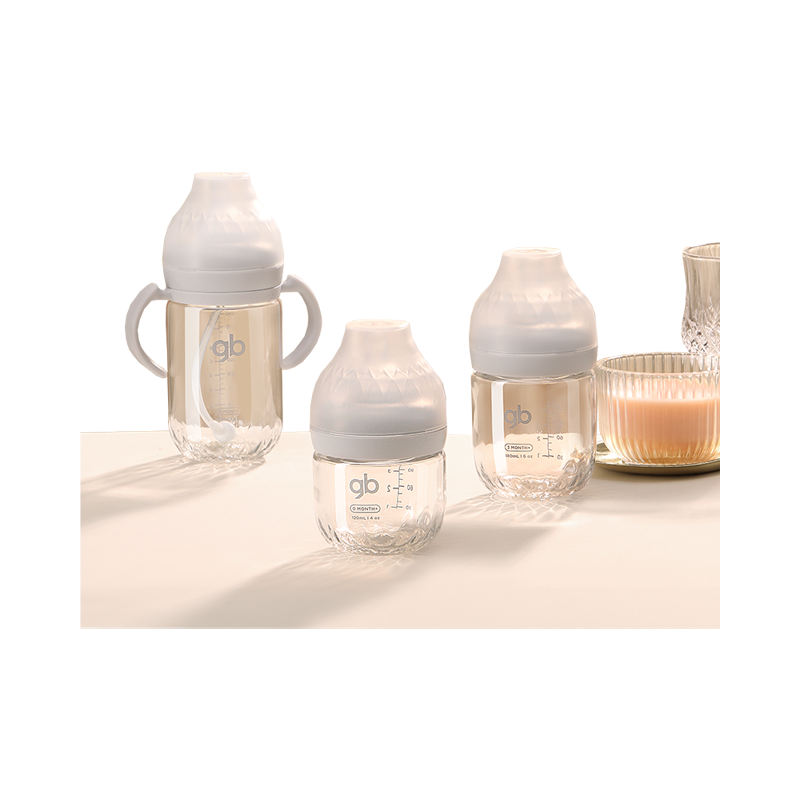 زجاجة حليب من زجاج الماس من جي بي