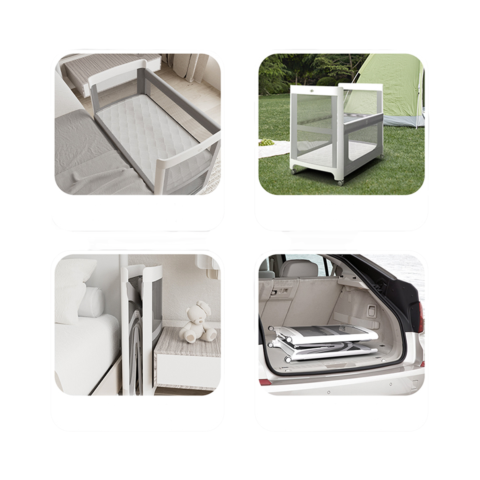 gb Foldable Cloth Crib BC2001