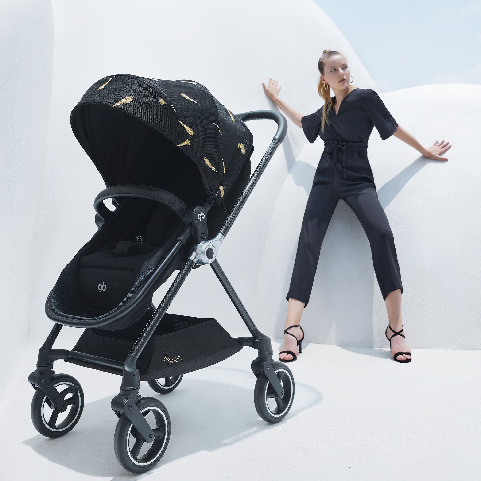 Carbon fiber baby stroller on sale