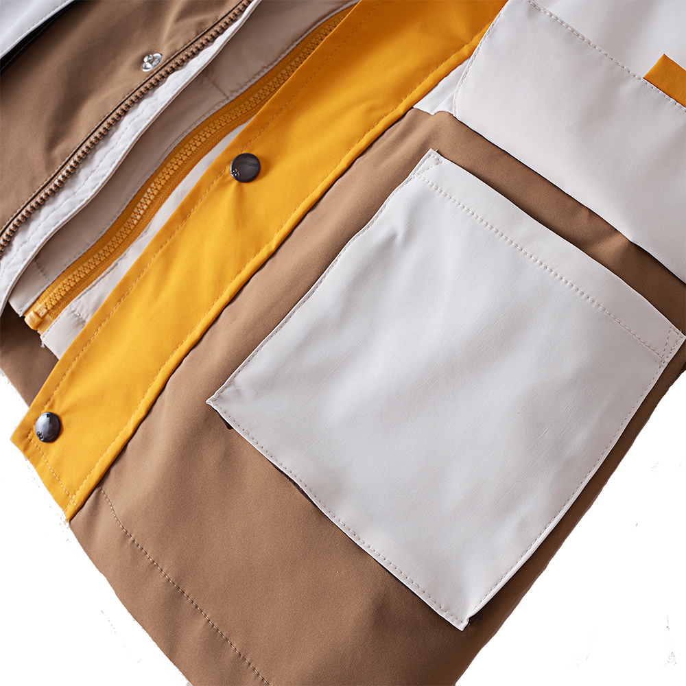 سترة واقية أنيقة من الرياح مصنوعة من قماش ناعم محشو بالريش