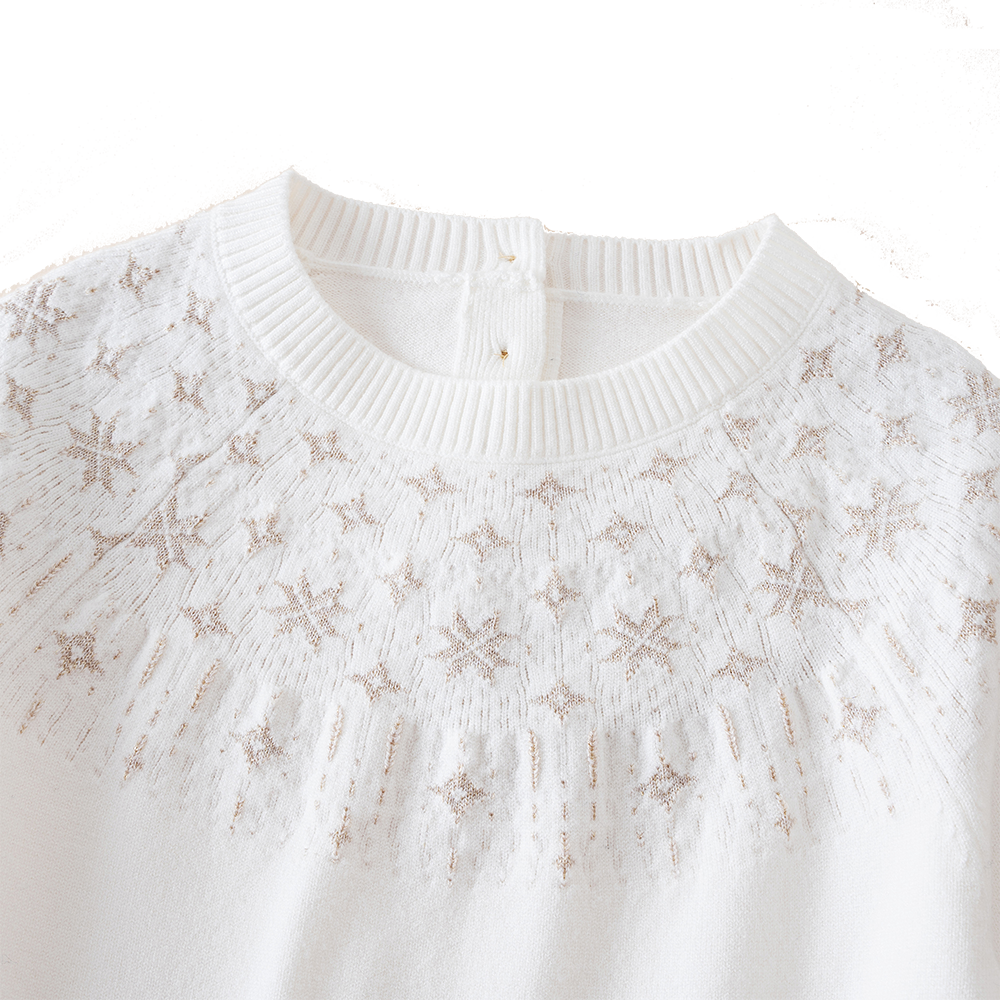 فستان سترة شبكي لامع بنمط جاكار ميتيور