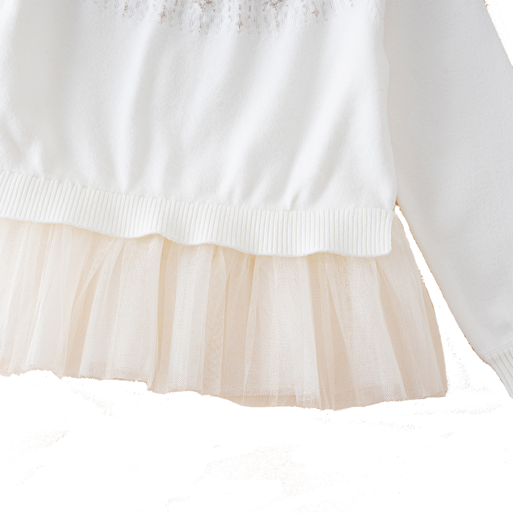 فستان سترة شبكي لامع بنمط جاكار ميتيور